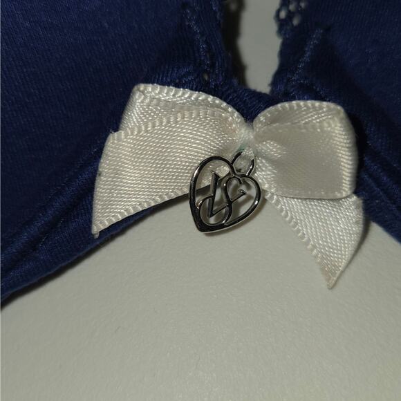 Victoria Secret body by Victoria Push Up 34D Blue Padded Back Closure Underwire - Picture 5 of 8